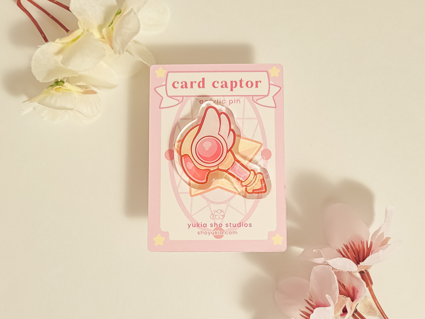 Magical Girl Sakura 1.5" Acrylic Pin Bundle