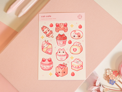 Cat Cafe Mini Sticker Sheet