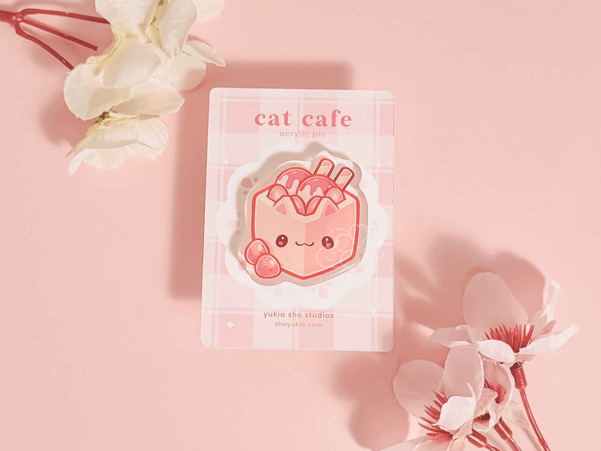 Cat Cafe 1.5"Acrylic Pin Bundle