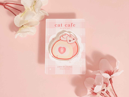 Cat Cafe 1.5"Acrylic Pin Bundle