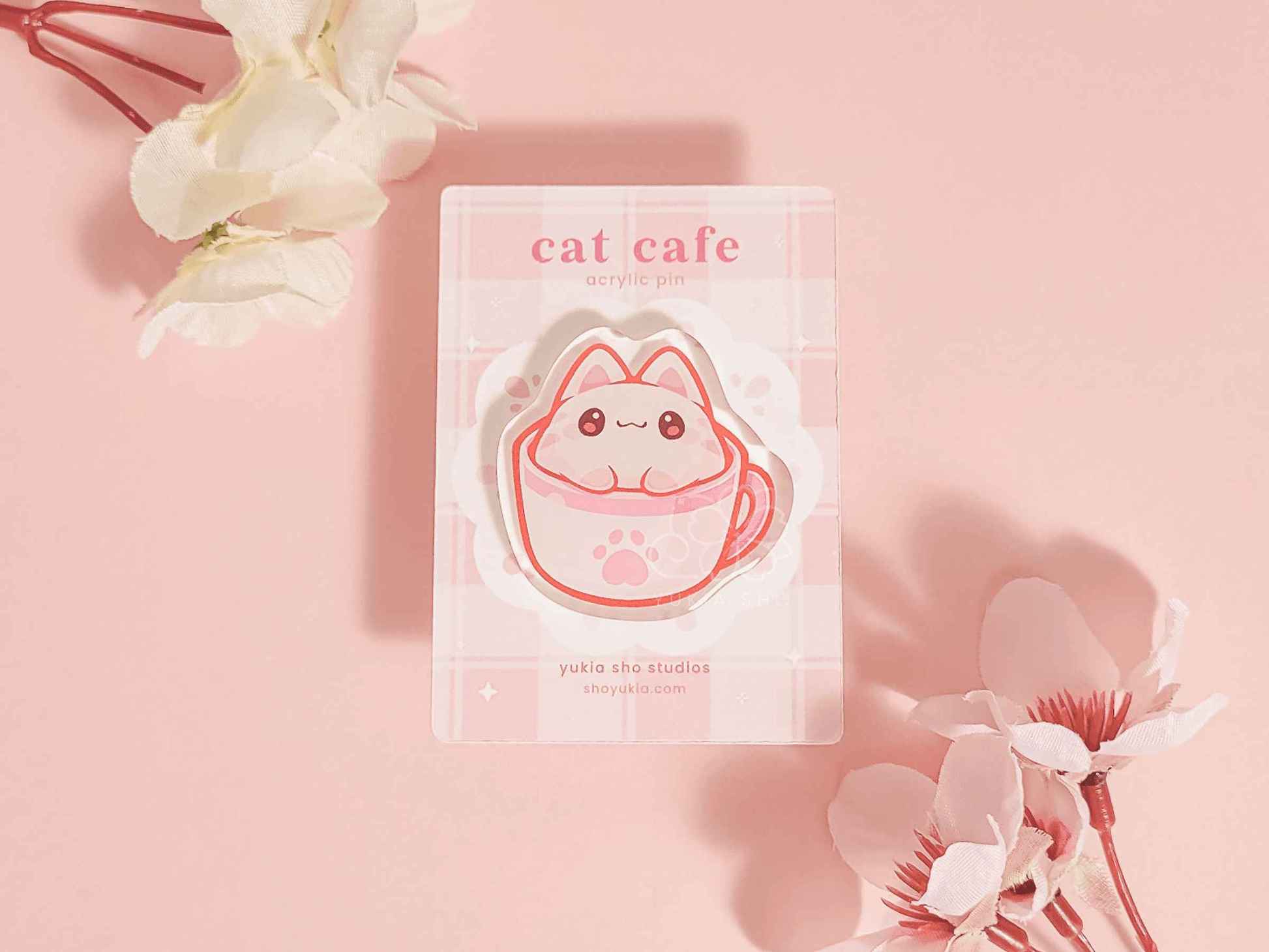 Cat Cafe 1.5"Acrylic Pin Bundle
