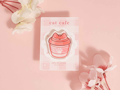 Cat Cafe 1.5"Acrylic Pin Bundle
