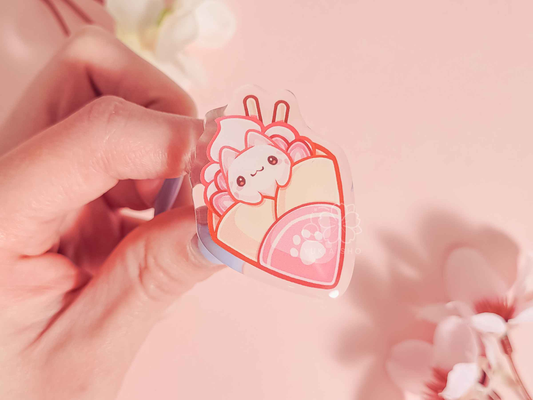 Cat Cafe Crepe 1.5"Acrylic Pin