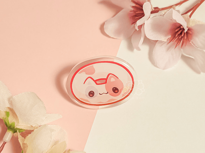 Cat Cafe Donut 1.5"Acrylic Pin