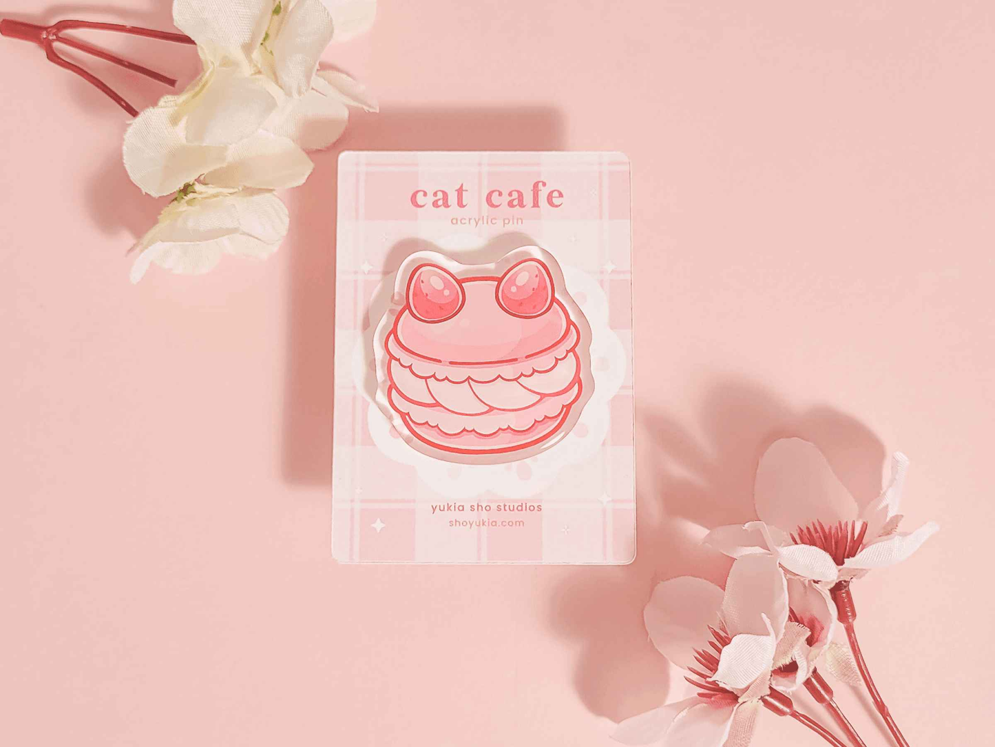 Cat Cafe 1.5"Acrylic Pin Bundle