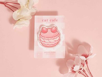 Cat Cafe 1.5"Acrylic Pin Bundle
