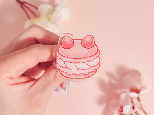 Cat Cafe Macaron 1.5"Acrylic Pin