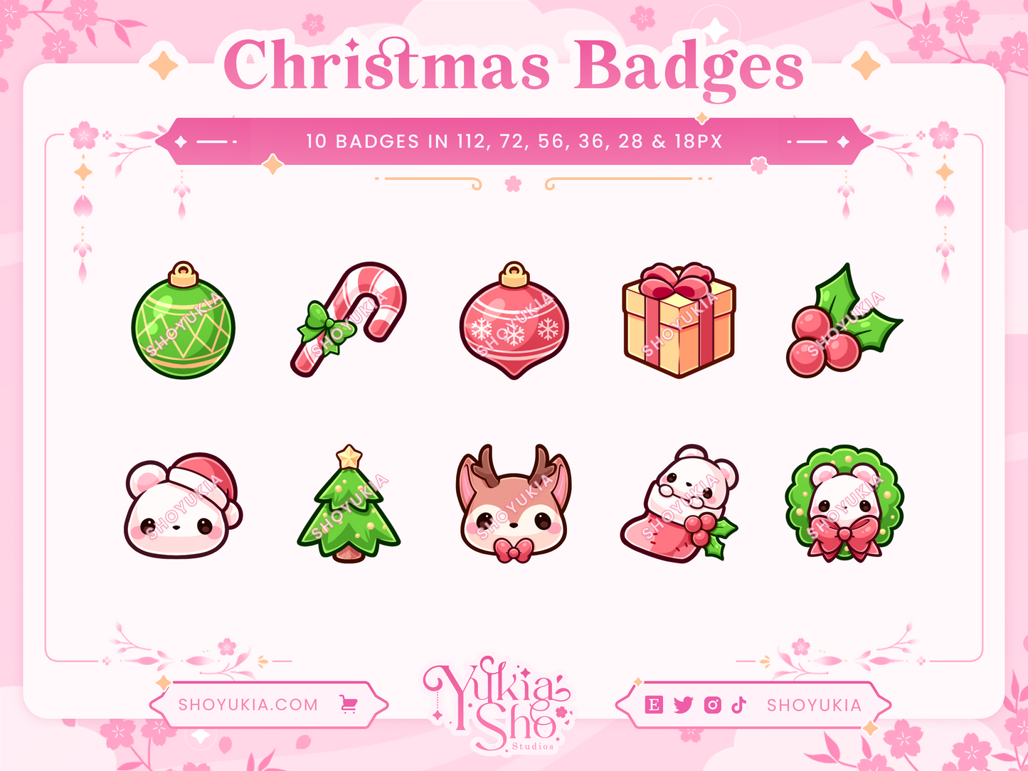 Christmas Sub Badges