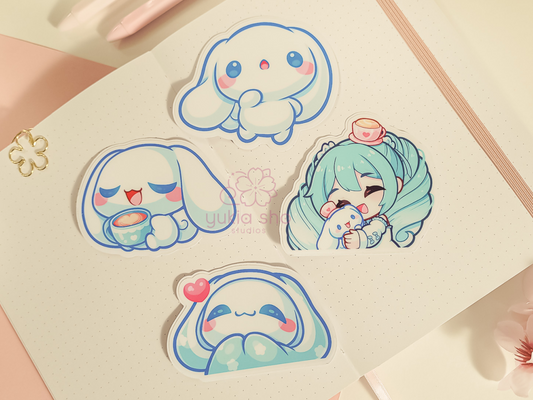 Kawaii Cinna 3" Vinyl Stickers (Set 1)