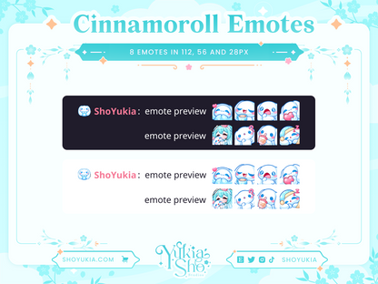 Kawaii Cinna Roll Emotes