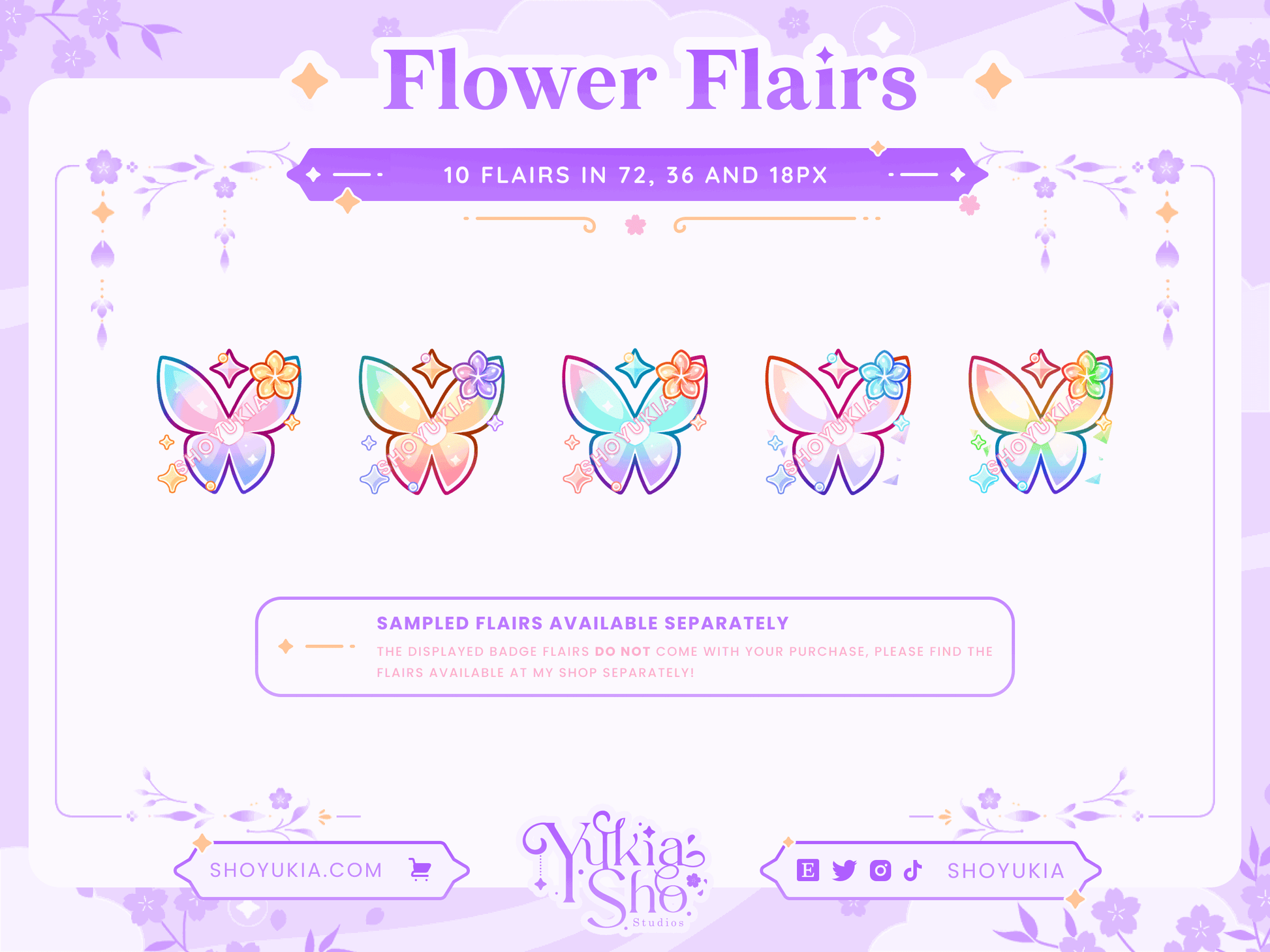 Valorant Clove Butterfly Sub Badges