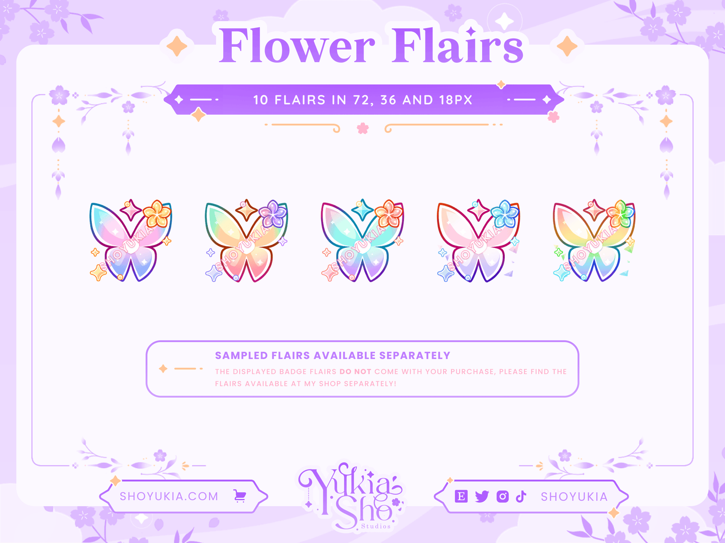 Valorant Clove Butterfly Sub Badges