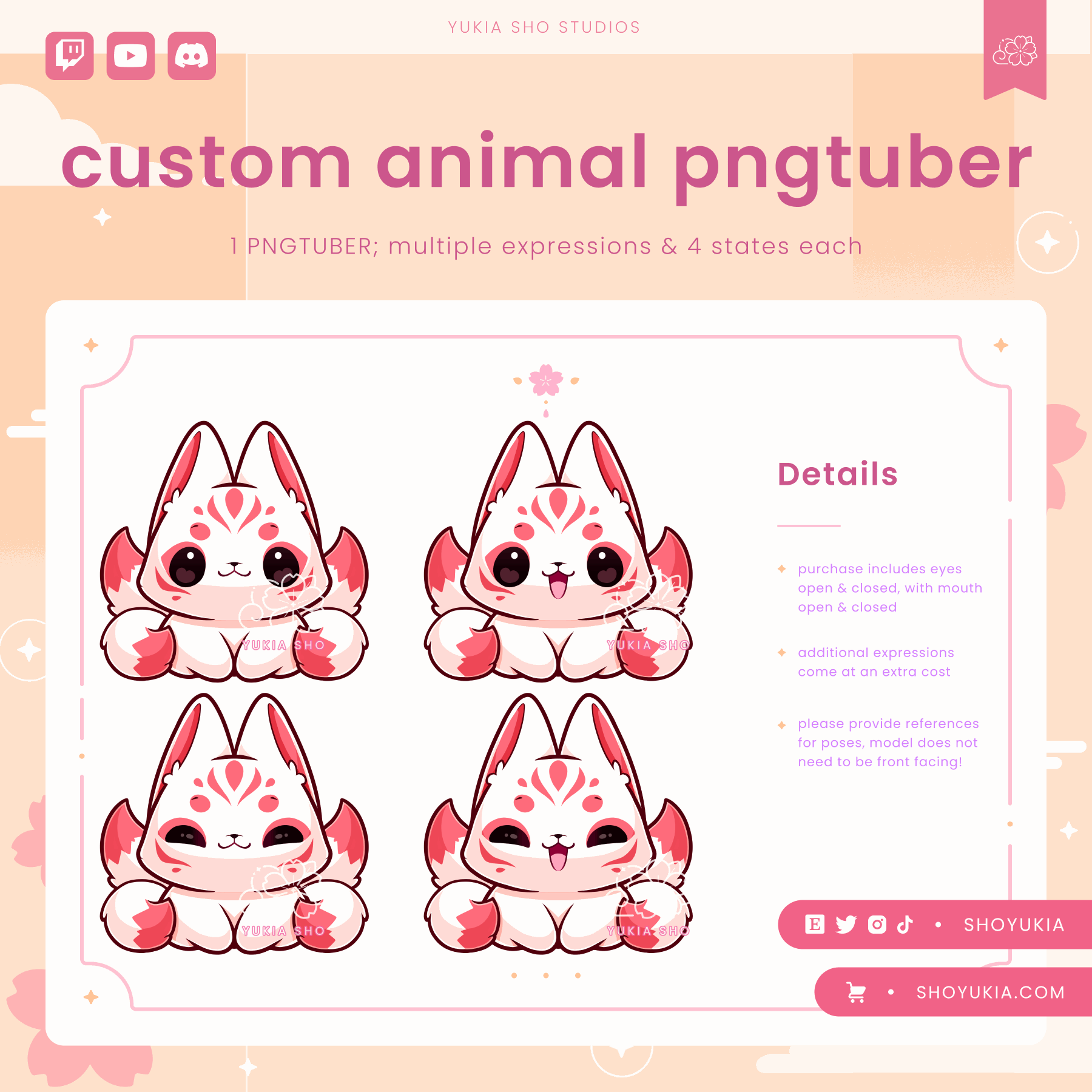 Custom Animal PNGTuber Commission