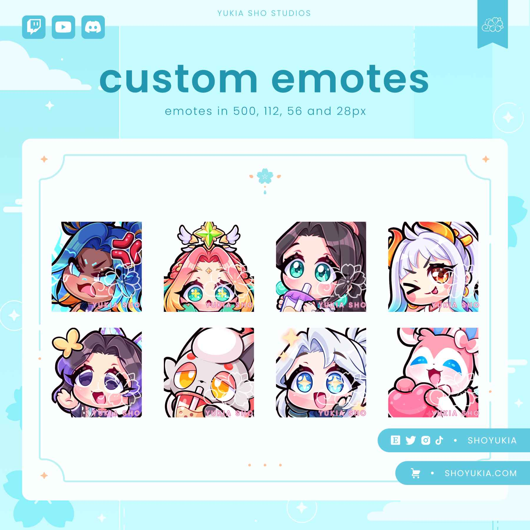 Custom Twitch Emotes | Unique & Hand-Drawn | Perfect for Streamers ...