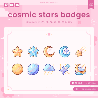 Cosmic Stars Sub Badges