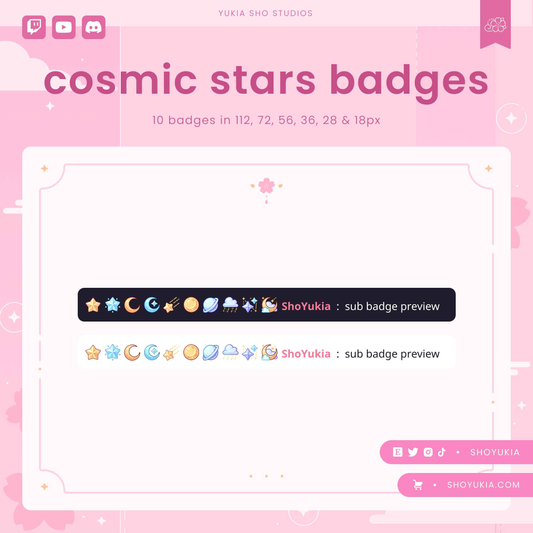 Cosmic Stars Sub Badges