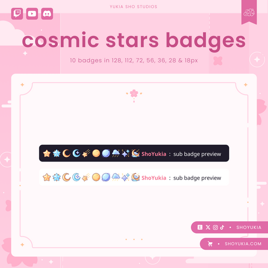 Cosmic Stars Sub Badges