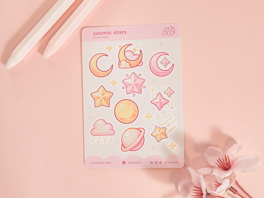 Cosmic Stars Mini Sticker Sheet