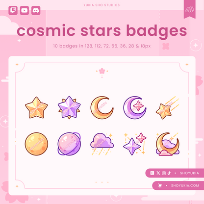 Cosmic Stars Sub Badges