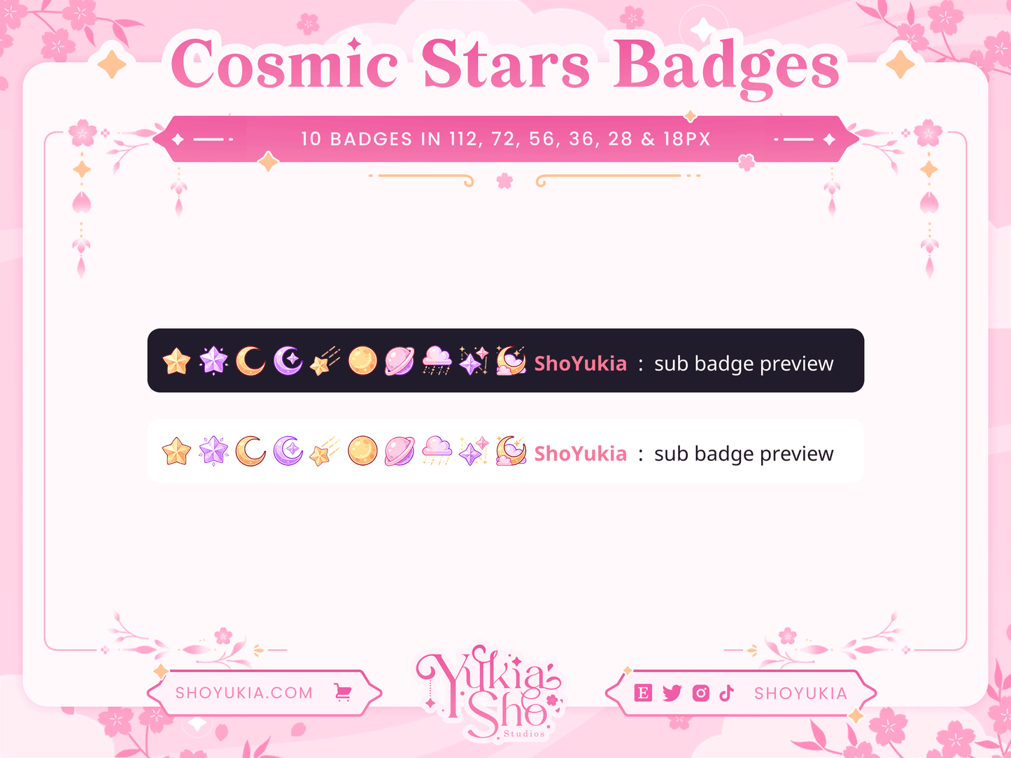 Cosmic Stars Sub Badges