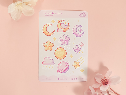 Cosmic Stars Mini Sticker Sheet