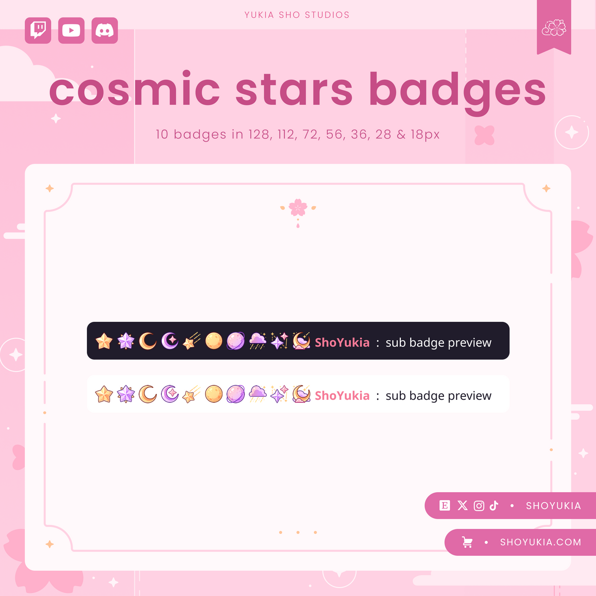 Cosmic Stars Sub Badges