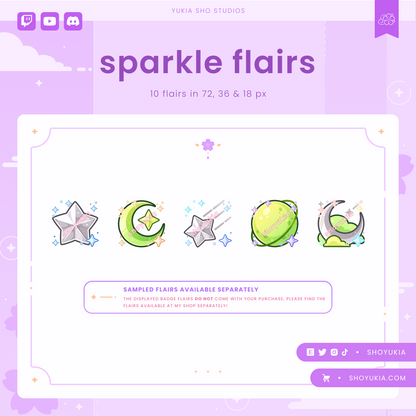 Cosmic Stars Sub Badges (Silver)