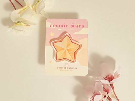 Cosmic Stars Star 1.5" Acrylic Pin