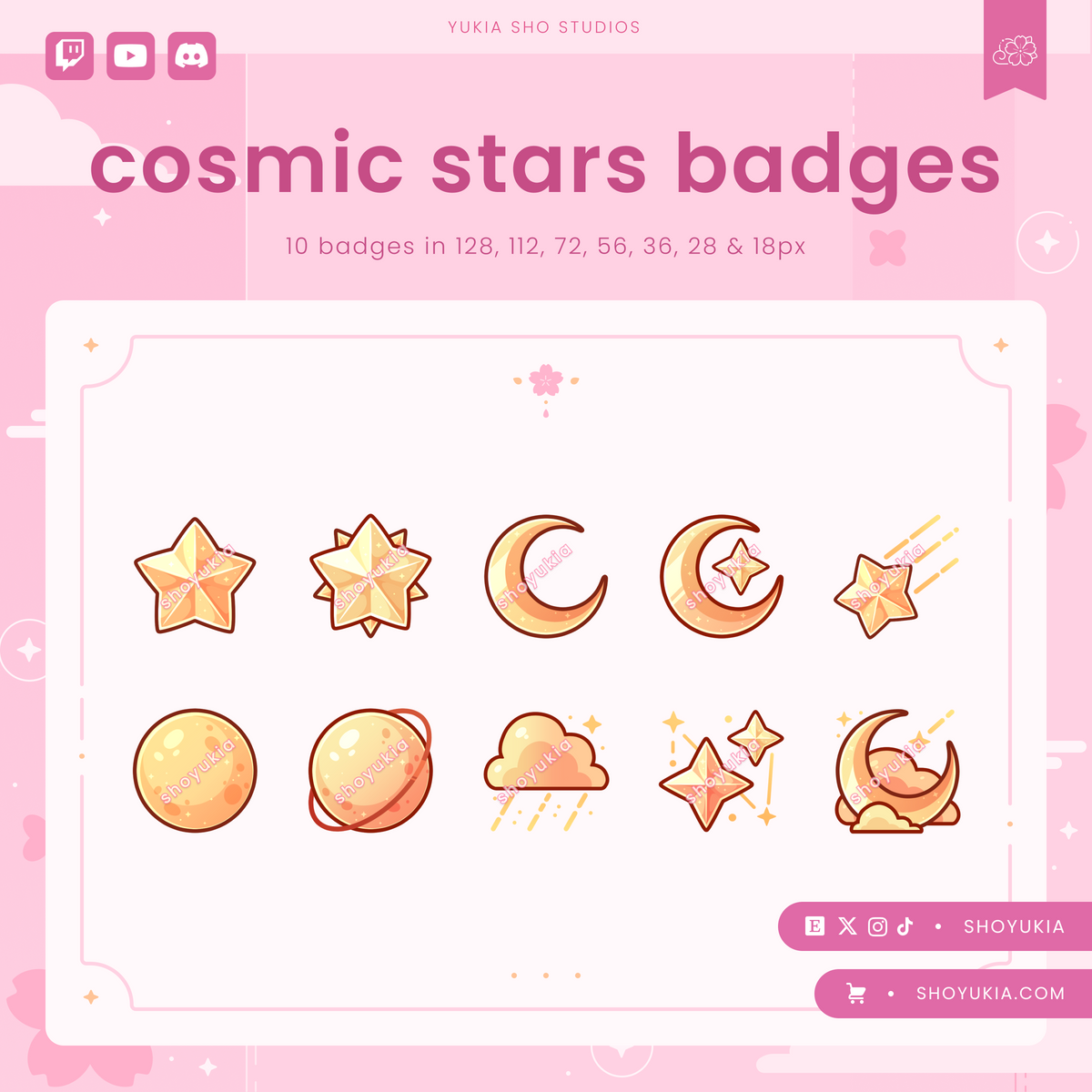 Cosmic Stars Sub Badges