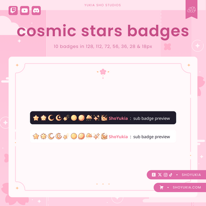 Cosmic Stars Sub Badges