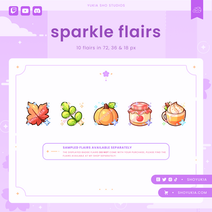 Cozy Autumn Sub Badges