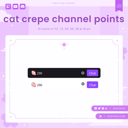 Cat Cafe Crepe Channel Points