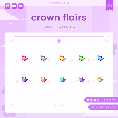 Crown Twitch Badge Flair (EN ÁNGULO)