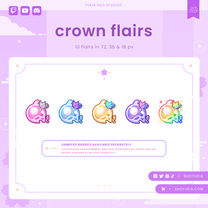 Crown Twitch Badge Flair (EN ÁNGULO)