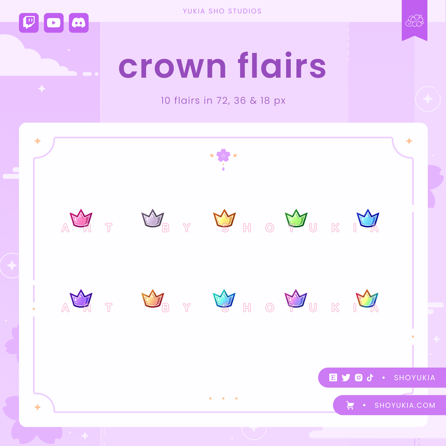 Couronne Twitch Badge Flair (DROITE)