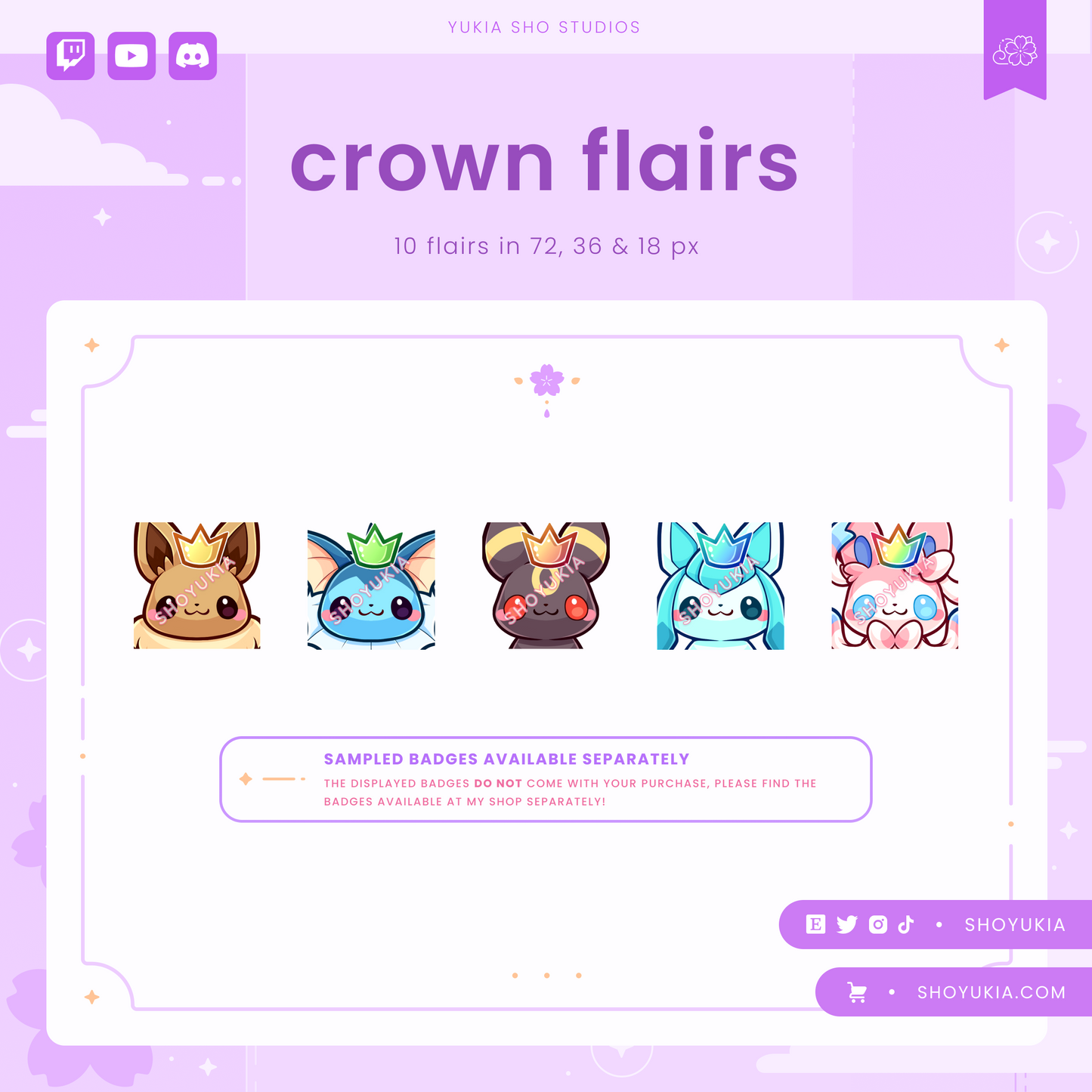 Couronne Twitch Badge Flair (DROITE)