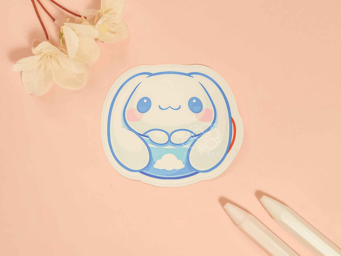 Kawaii Teacup Cinna Roll 3" Vinyl Sticker