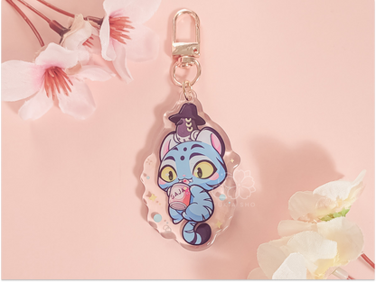 Derpy Tiger 2.5" Acrylic Keychain Charm