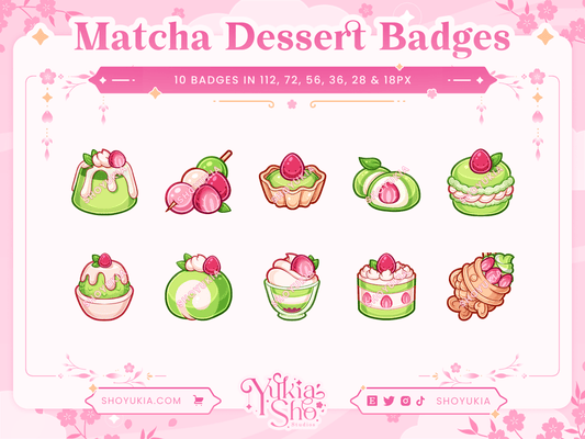 Matcha Desserts Channel Points Bundle