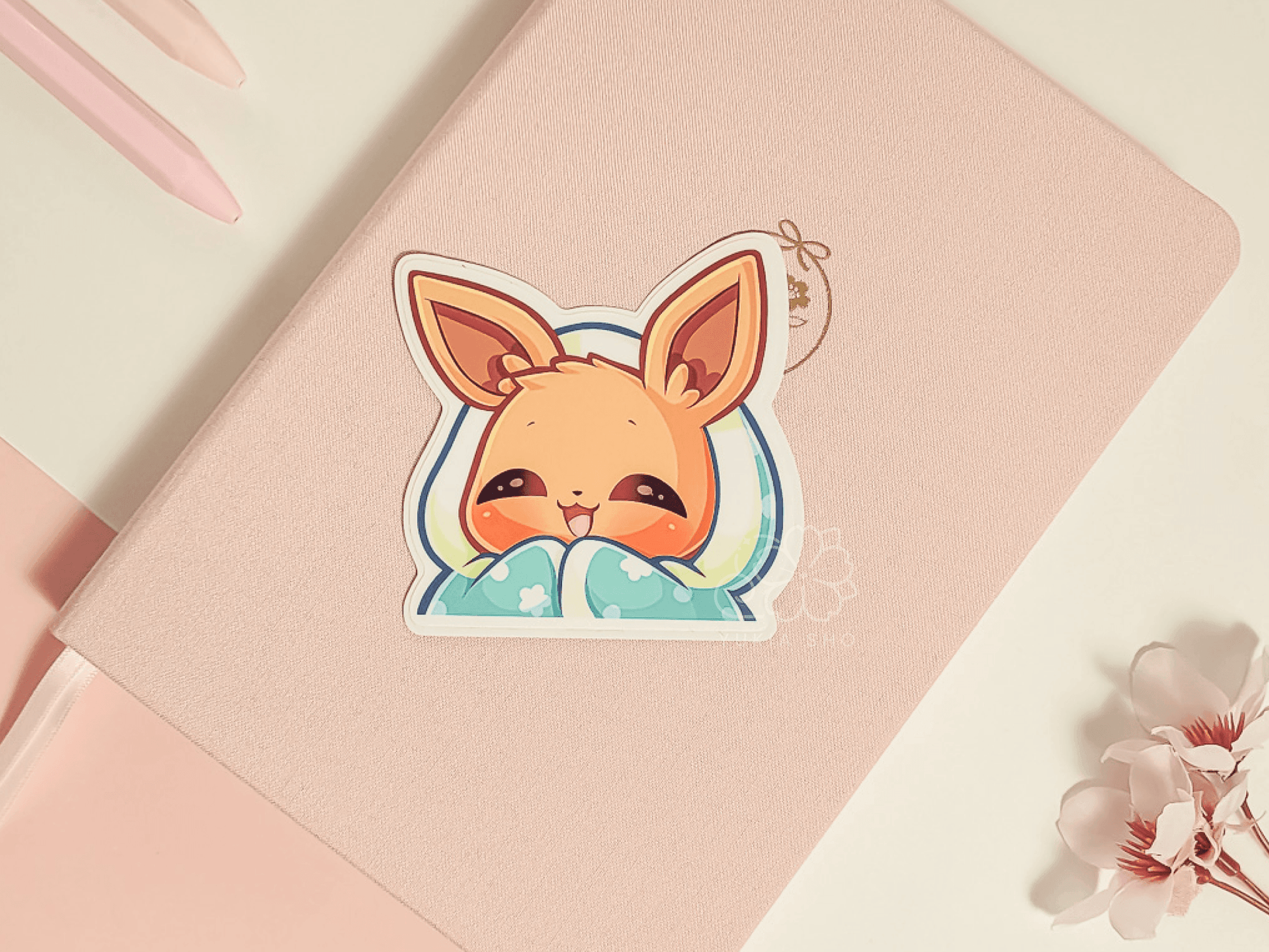 PKMN Eevee 3" Vinyl Stickers - Yukia Sho Studios Ltd.