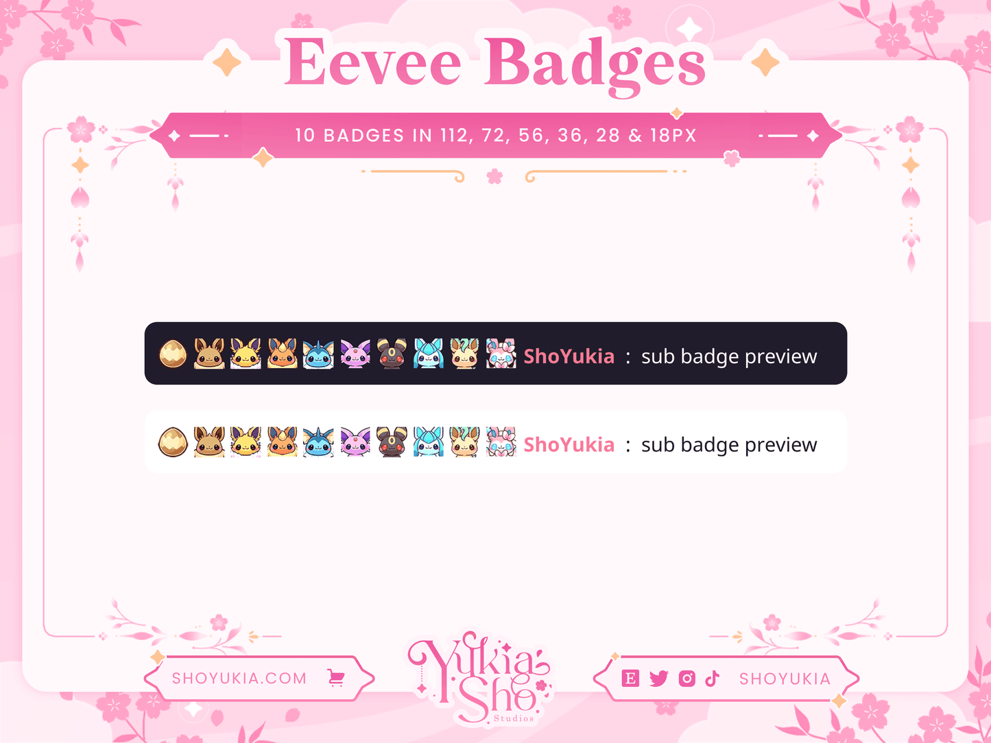 PKMN Eeveelution Sub Badges