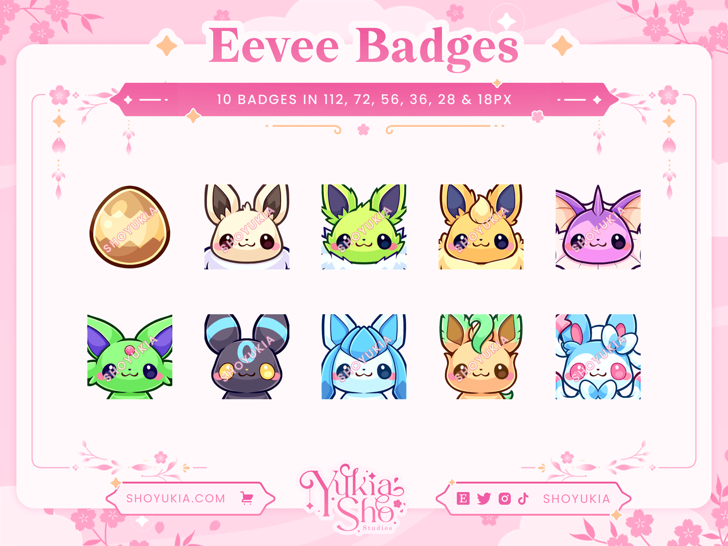 PKMN Eeveelution Sub Badges