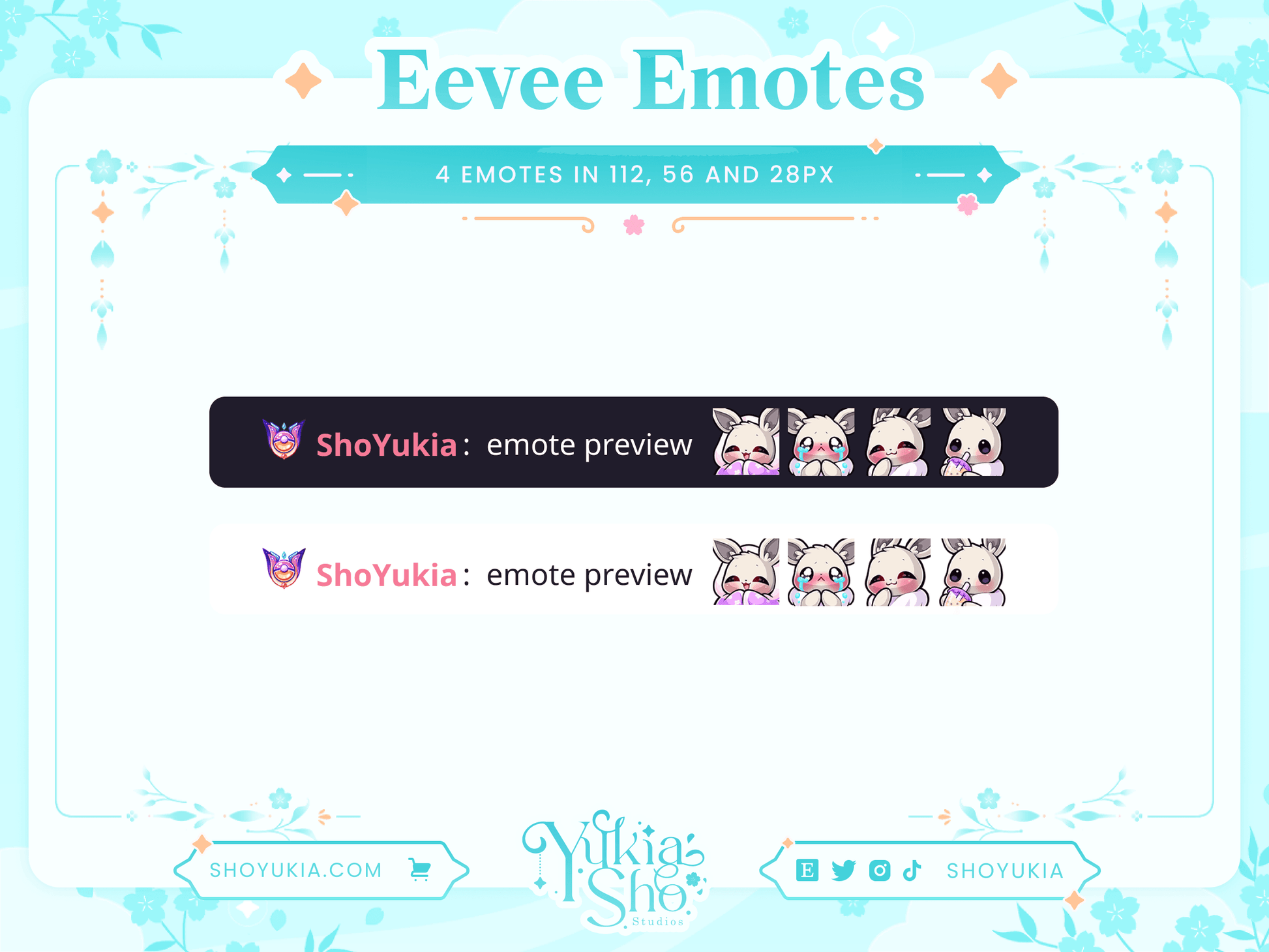 PKMN Eevee Emotes - Yukia Sho Studios Ltd.