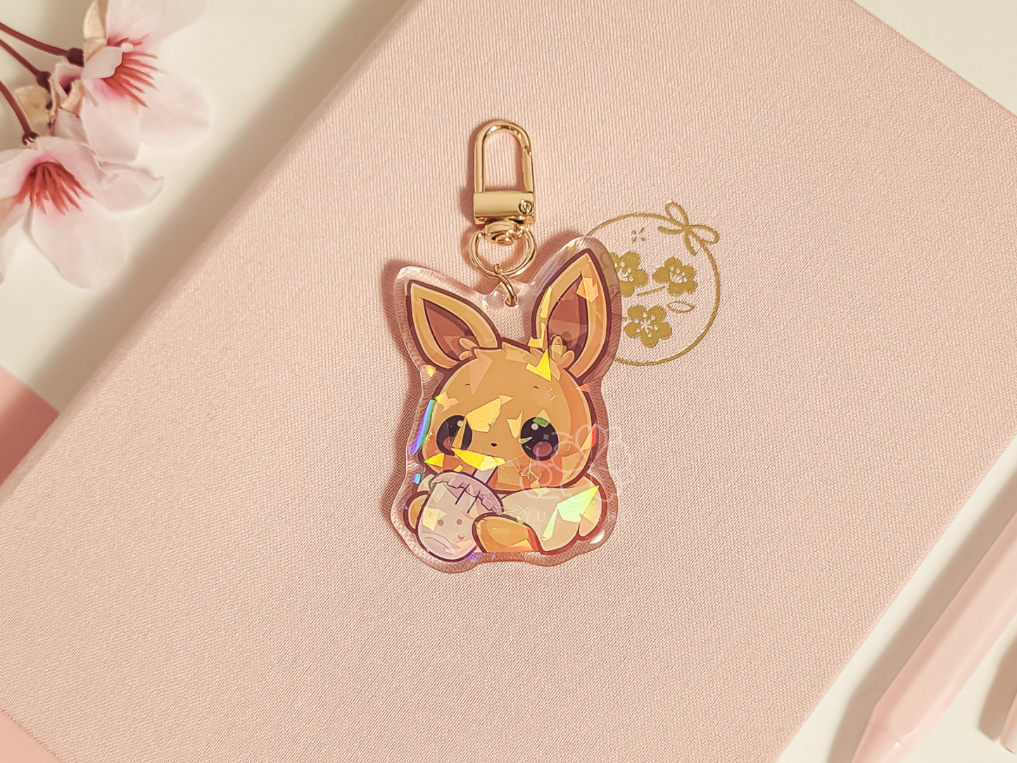 PKMN Eevie2.5" Acrylic Keychain Charm