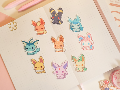 PKMN Eeveelutions Mini Vinyl Sticker Pack