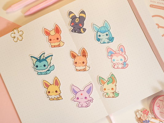 PKMN Eeveelutions Mini Vinyl Sticker Pack