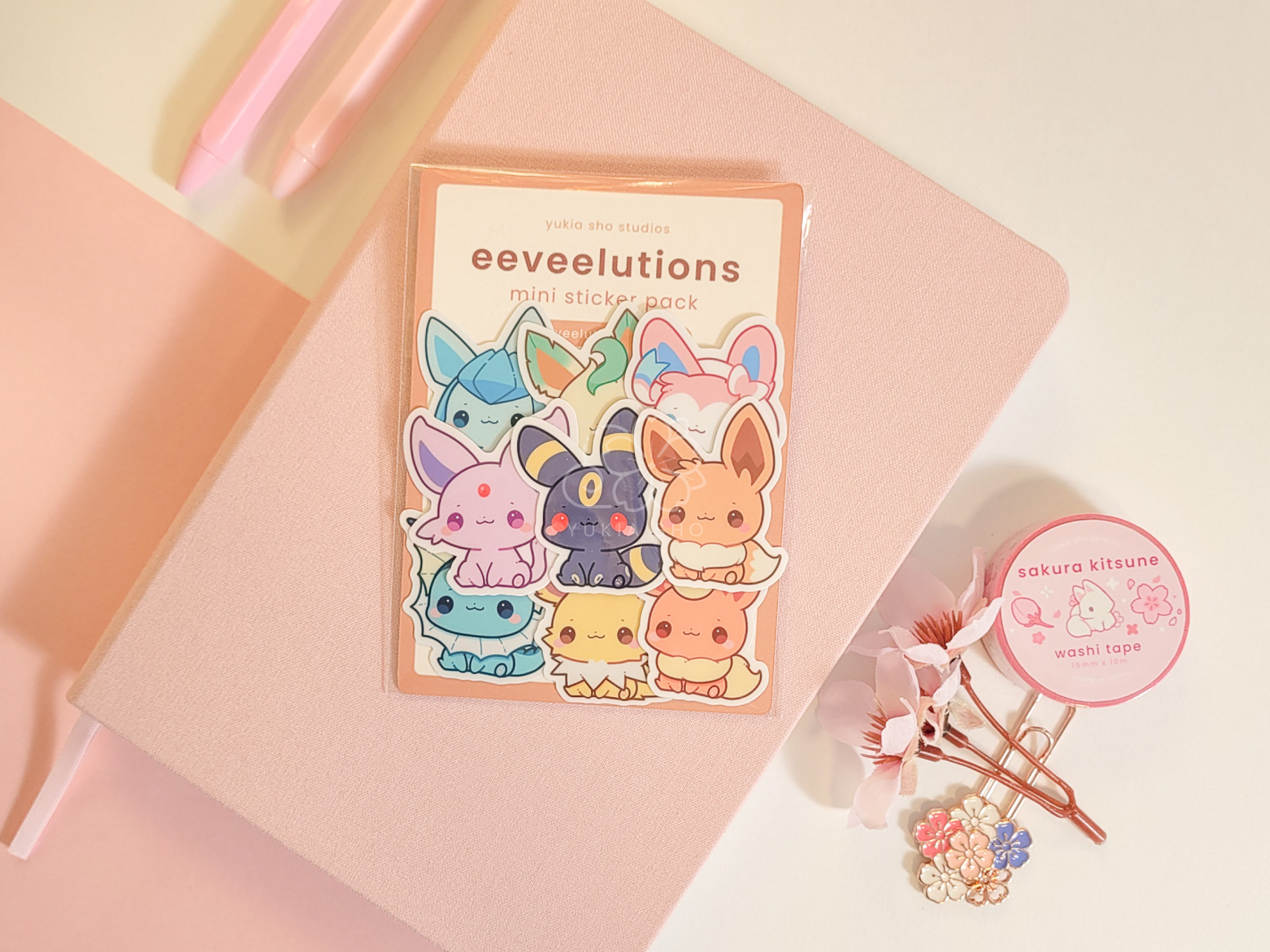 PKMN Eeveelutions Mini Vinyl Sticker Pack