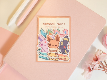 PKMN Eeveelutions Mini Vinyl Sticker Pack