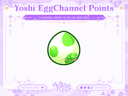 Yoshi Egg Channel Points for Twitch