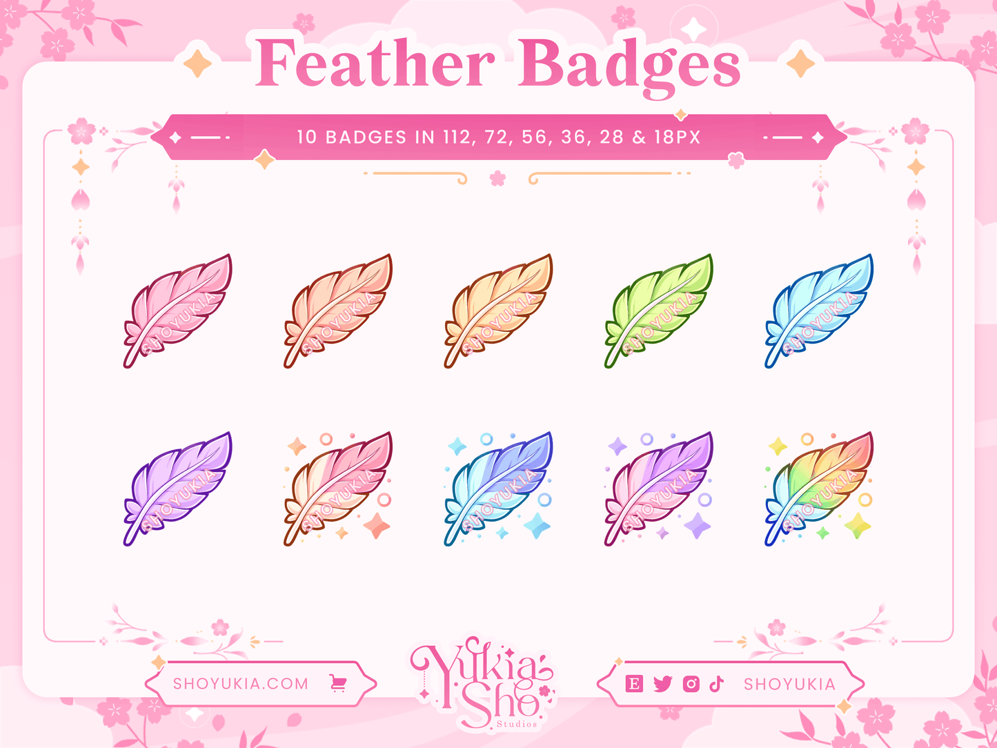 Feather Sub Badges